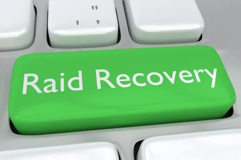 Raid Recovery concept Illustrazione stock