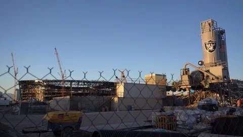 Raiders Stadium Stock Footage 118414043