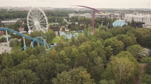 Rail coaster in Russia Stock Footage 83737426