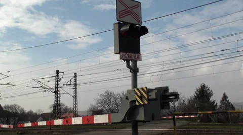 Rail Crossing 3 Video stock 35999259