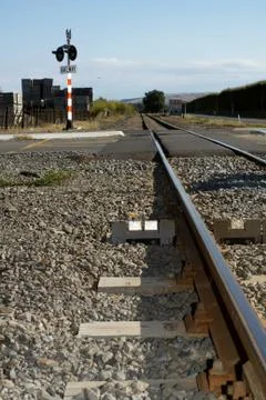 Rail crossing Stock Photos