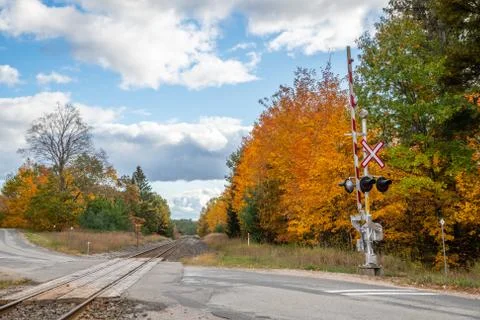 Rail Crossing Stock Photos