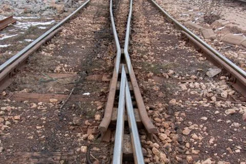 Rail crossing Stock Photos