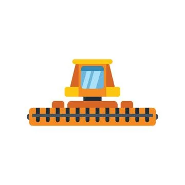 Rail grinding machine maintaining railroad tracks in flat style 스톡 일러스트