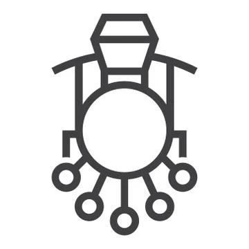 Rail Hub tech logo icon vector Stock Illustration