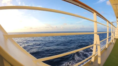Rail of a large ship Stock-Footage 72470520