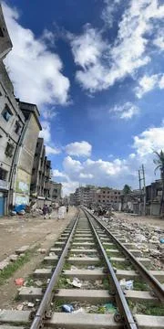 Rail line Stock Photos