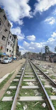 Rail line Stock Photos