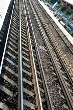 Rail lines Stock Photos