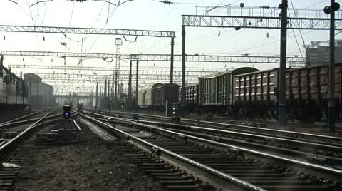 Rail, locomotive, train Stock Footage 10840329
