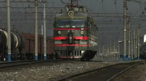 Rail, locomotive, train Stock Footage 10840432