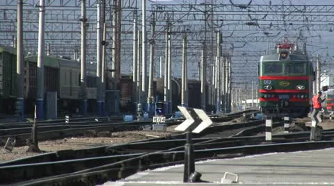 Rail, locomotive, train Stock Footage 10840733