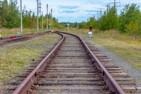 Rail railway. Stock Photos