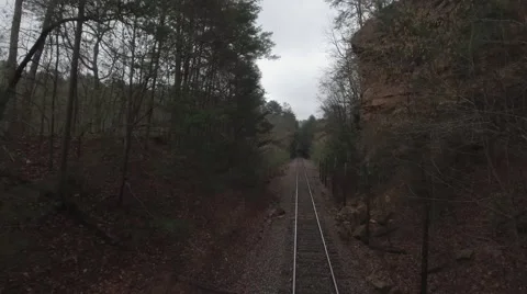 Rail road drone 4K DLog Видео 62781119