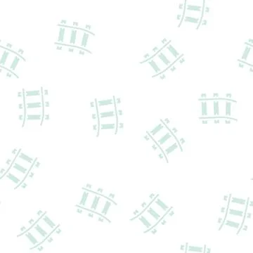 Rail road glyph vector seamless pattern Stock Illustration