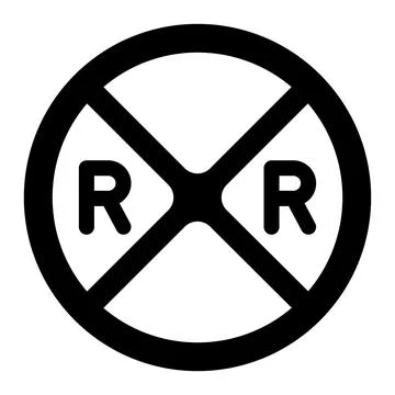 Rail road Vector Icon Design Illustration Stock Illustration