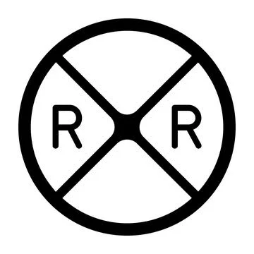 Rail road Vector Icon Design Illustration Stock Illustration