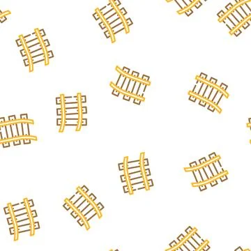 Rail road vector seamless pattern イラスト素材
