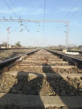 The rail road view Foto stock