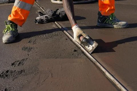 A rail for a sliding gate. Foto stock