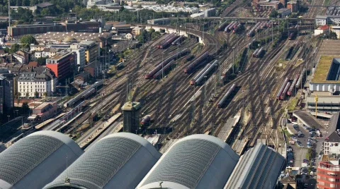 Rail Station - Time lapse Video stock 874771