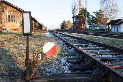 Rail switch 스톡 사진