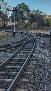 Rail track Stock Photos