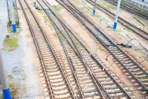 Rail tracks Stock Photos