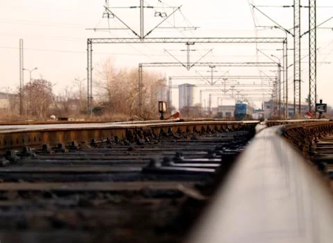 Rail tracks Fotos de archivo