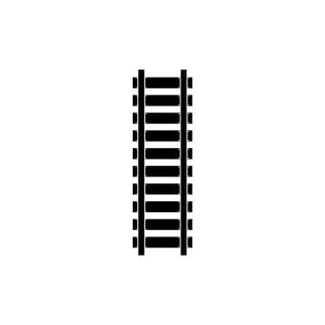 Rail vector graphic design illustration Illustrazione stock