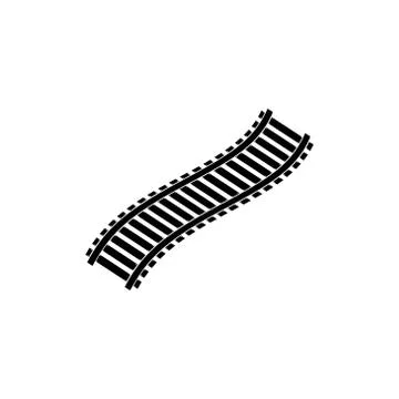 Rail vector graphic design illustration Illustrazione stock