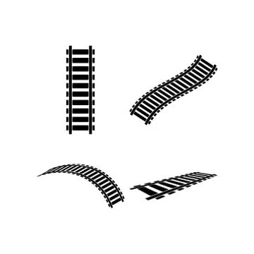 Rail vector graphic design illustration 스톡 일러스트