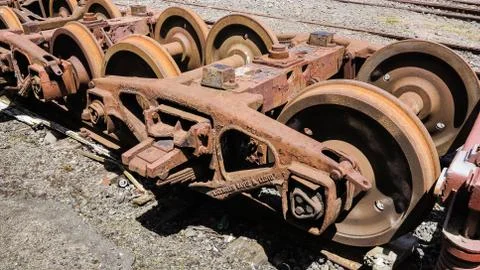 Rail wagon wheels Fotos de archivo