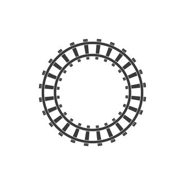 Rail way track vector illustration design Stock Illustration