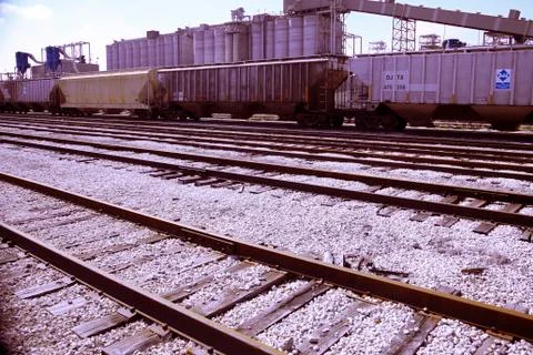 Rail yard Foto stock