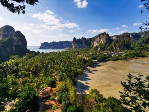 Railay beach viewpoint Foto stock