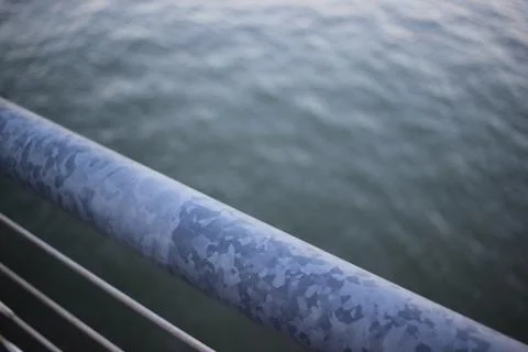 Railing closeup 스톡 사진