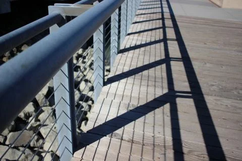 Railing closeup 스톡 사진