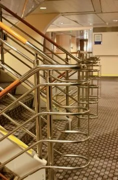 Railing on the ferry Stock Photos