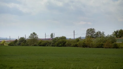 Railjet train at high speed Stock Footage 108723104