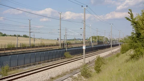 Railjet train at high speed Stock Footage 108723338