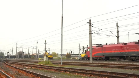 Railjet train in Wels 스톡 동영상 220096836