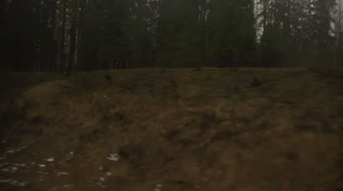 Railroad 2. View from the train window Stock-Footage 36423127