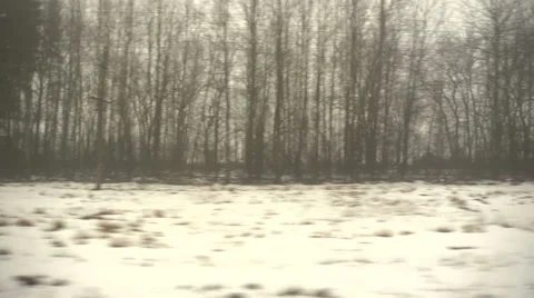 Railroad 6. View from the train window Stock Footage 36413425