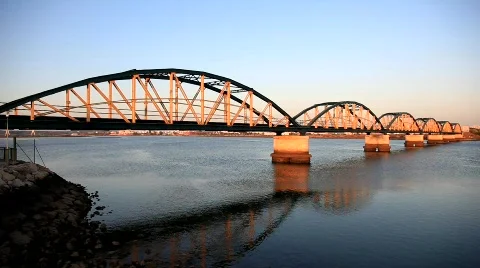 Railroad bridge Stockbeeldmateriaal 812853