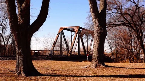 RailRoad Bridge Stock Footage 100048453
