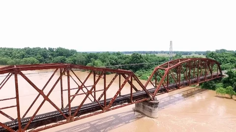 Railroad Bridge Stock Footage 116265480