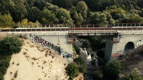 Railroad bridge Stock Footage 204125243