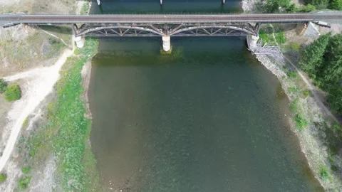 Railroad bridge Over Clark Fork River Vidéo 319046301