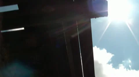 Railroad Bridge Pan Down Video stock 12609834